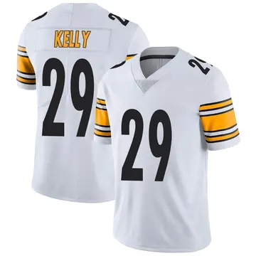 Nike Kam Kelly Men's Limited Pittsburgh Steelers White Vapor Untouchable Jersey