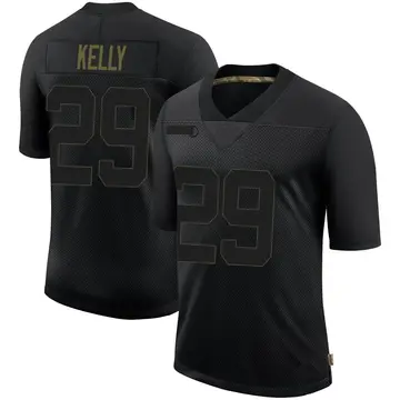Nike Kam Kelly Youth Limited Pittsburgh Steelers Black 2020 Salute To Service Jersey