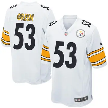 Nike Kendrick Green Youth Game Pittsburgh Steelers White Jersey