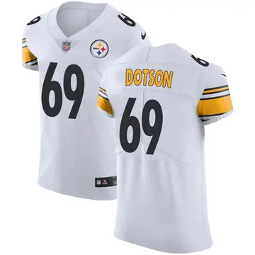 Nike Kevin Dotson Men's Elite Pittsburgh Steelers White Vapor Untouchable Jersey