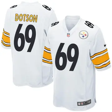 Nike Kevin Dotson Men's Game Pittsburgh Steelers White Jersey