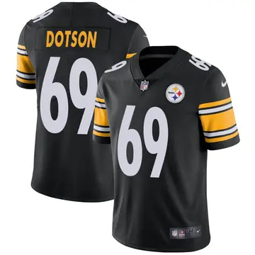 Nike Kevin Dotson Men's Limited Pittsburgh Steelers Black Team Color Vapor Untouchable Jersey