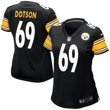 Nike Kevin Dotson Women's Game Pittsburgh Steelers Black Team Color Jersey