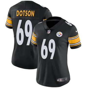 Nike Kevin Dotson Women's Limited Pittsburgh Steelers Black Team Color Vapor Untouchable Jersey