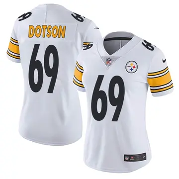 Nike Kevin Dotson Women's Limited Pittsburgh Steelers White Vapor Untouchable Jersey