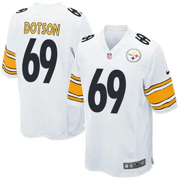 Nike Kevin Dotson Youth Game Pittsburgh Steelers White Jersey