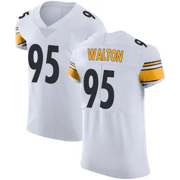 Nike L.T. Walton Men's Elite Pittsburgh Steelers White Vapor Untouchable Jersey
