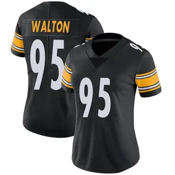 Nike L.T. Walton Women's Limited Pittsburgh Steelers Black Team Color Vapor Untouchable Jersey