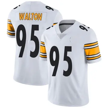 Nike L.T. Walton Youth Limited Pittsburgh Steelers White Vapor Untouchable Jersey