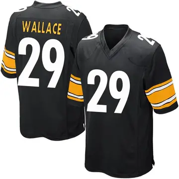 Nike Levi Wallace Men's Game Pittsburgh Steelers Black Team Color Jersey