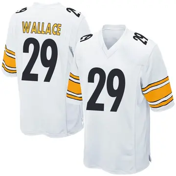 Nike Levi Wallace Men's Game Pittsburgh Steelers White Jersey