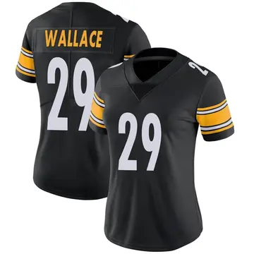 Nike Levi Wallace Women's Limited Pittsburgh Steelers Black Team Color Vapor Untouchable Jersey