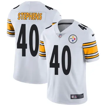 Nike Linden Stephens Men's Limited Pittsburgh Steelers White Vapor Untouchable Jersey