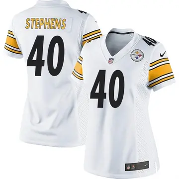 Nike Linden Stephens Women's Game Pittsburgh Steelers White Jersey