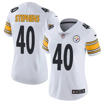 Nike Linden Stephens Women's Limited Pittsburgh Steelers White Vapor Untouchable Jersey