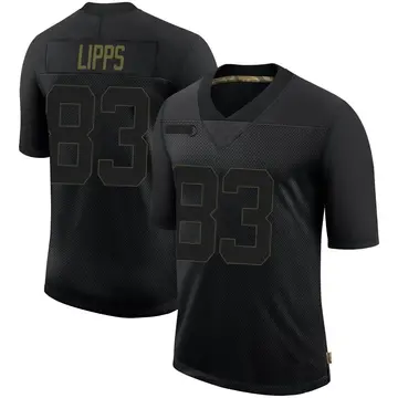 Nike Louis Lipps Men's Limited Pittsburgh Steelers Black 2020 Salute To Service Jersey