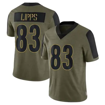 Nike Louis Lipps Men's Limited Pittsburgh Steelers Olive 2021 Salute To Service Jersey