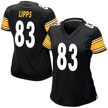 Nike Louis Lipps Women's Game Pittsburgh Steelers Black Team Color Jersey