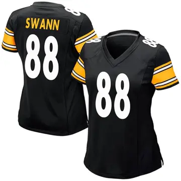 Nike Lynn Swann Women's Game Pittsburgh Steelers Black Team Color Jersey