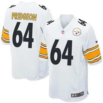 Nike Malcolm Pridgeon Youth Game Pittsburgh Steelers White Jersey