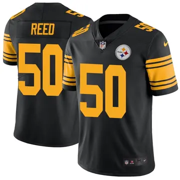 Nike Malik Reed Youth Limited Pittsburgh Steelers Black Color Rush Jersey