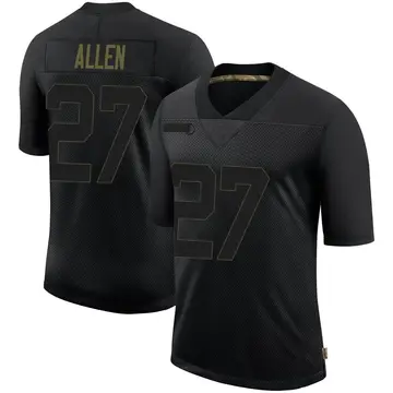 Nike Marcus Allen Men's Limited Pittsburgh Steelers Black 2020 Salute To Service Jersey
