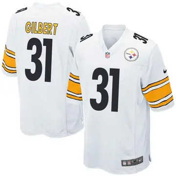 Nike Mark Gilbert Youth Game Pittsburgh Steelers White Jersey