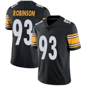 Nike Mark Robinson Men's Limited Pittsburgh Steelers Black Team Color Vapor Untouchable Jersey