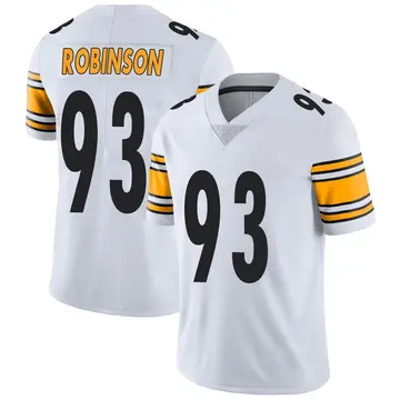 Nike Mark Robinson Men's Limited Pittsburgh Steelers White Vapor Untouchable Jersey