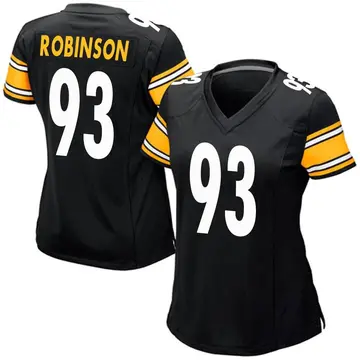 Nike Mark Robinson Women's Game Pittsburgh Steelers Black Team Color Jersey