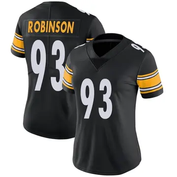 Nike Mark Robinson Women's Limited Pittsburgh Steelers Black Team Color Vapor Untouchable Jersey