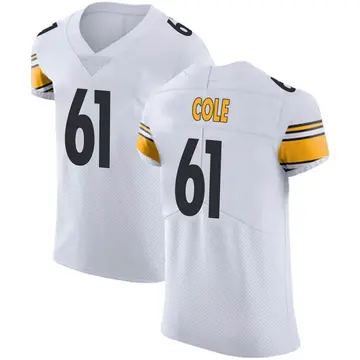 Nike Mason Cole Men's Elite Pittsburgh Steelers White Vapor Untouchable Jersey