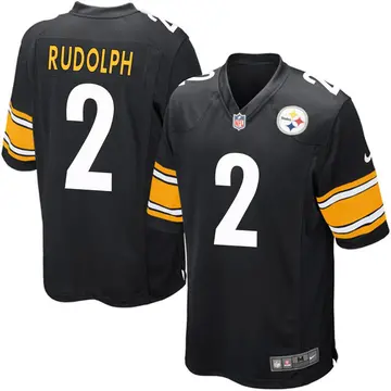 Nike Mason Rudolph Men's Game Pittsburgh Steelers Black Team Color Jersey