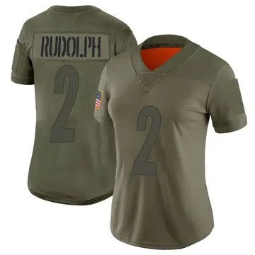 Nike Mason Rudolph Women's Limited Pittsburgh Steelers Camo 2019 Salute to Service Jersey