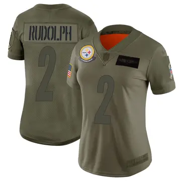 Nike Mason Rudolph Women's Limited Pittsburgh Steelers Camo 2019 Salute to Service Jersey