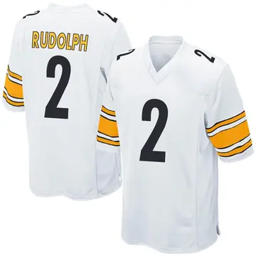 Nike Mason Rudolph Youth Game Pittsburgh Steelers White Jersey