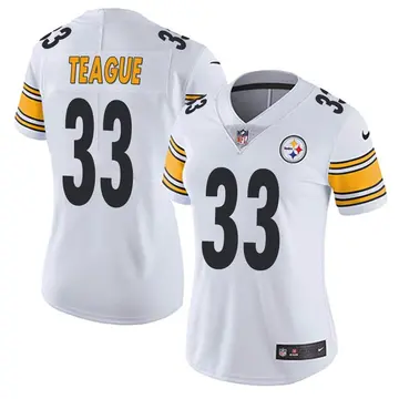 Nike Master Teague Women's Limited Pittsburgh Steelers White Vapor Untouchable Jersey