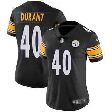 Nike Mataeo Durant Women's Limited Pittsburgh Steelers Black Team Color Vapor Untouchable Jersey