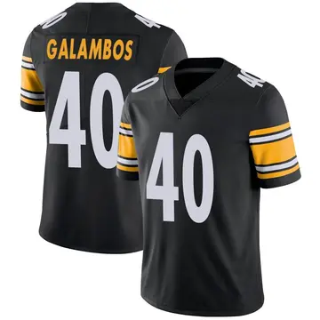 Nike Matt Galambos Men's Limited Pittsburgh Steelers Black Team Color Vapor Untouchable Jersey