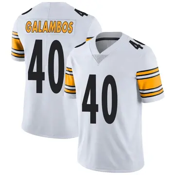 Nike Matt Galambos Men's Limited Pittsburgh Steelers White Vapor Untouchable Jersey