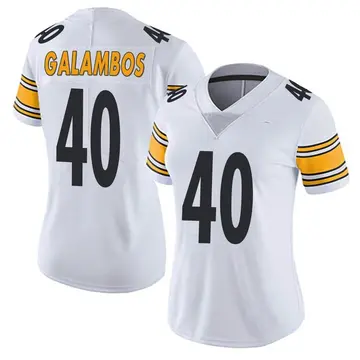 Nike Matt Galambos Women's Limited Pittsburgh Steelers White Vapor Untouchable Jersey