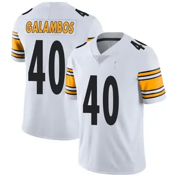 Nike Matt Galambos Youth Limited Pittsburgh Steelers White Vapor Untouchable Jersey