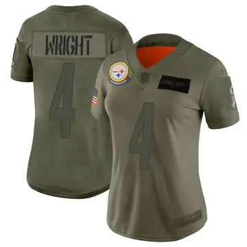 Nike Matthew Wright Women's Limited Pittsburgh Steelers Camo 2019 Salute to Service Jersey