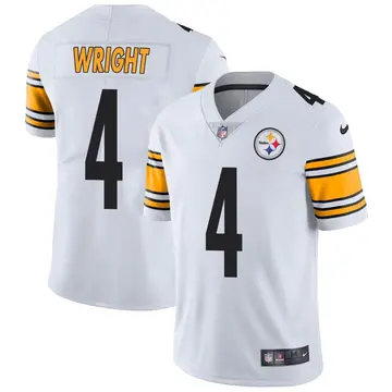 Nike Matthew Wright Youth Limited Pittsburgh Steelers White Vapor Untouchable Jersey