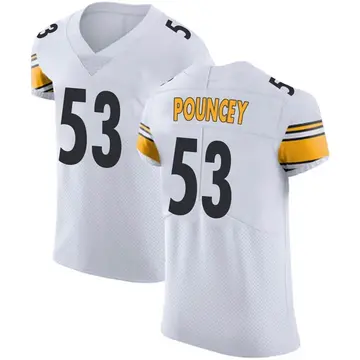 Nike Maurkice Pouncey Men's Elite Pittsburgh Steelers White Vapor Untouchable Jersey