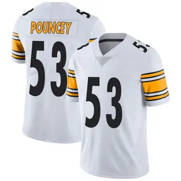 Nike Maurkice Pouncey Men's Limited Pittsburgh Steelers White Vapor Untouchable Jersey