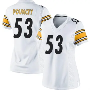 Nike Maurkice Pouncey Women's Game Pittsburgh Steelers White Jersey
