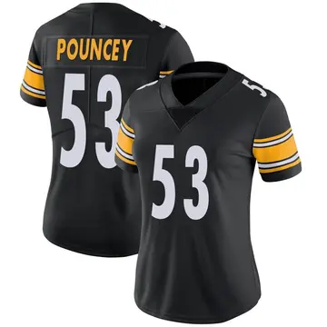 Nike Maurkice Pouncey Women's Limited Pittsburgh Steelers Black Team Color Vapor Untouchable Jersey