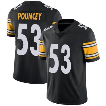 Nike Maurkice Pouncey Youth Limited Pittsburgh Steelers Black Team Color Vapor Untouchable Jersey