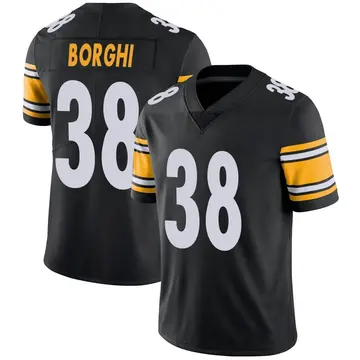 Nike Max Borghi Men's Limited Pittsburgh Steelers Black Team Color Vapor Untouchable Jersey